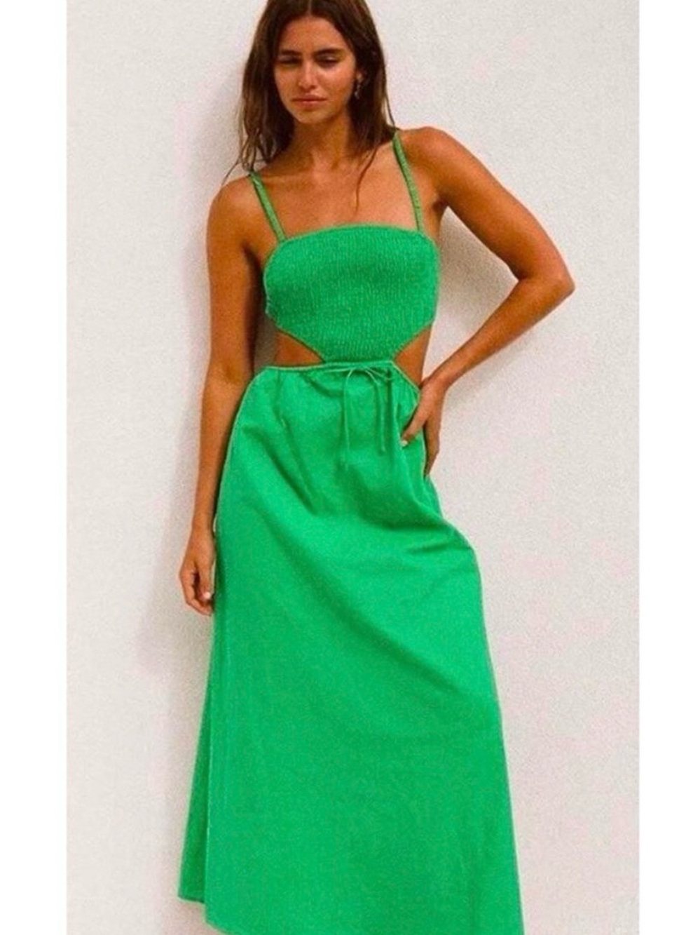 Sabo Skirt Green Cutout Maxi Dress